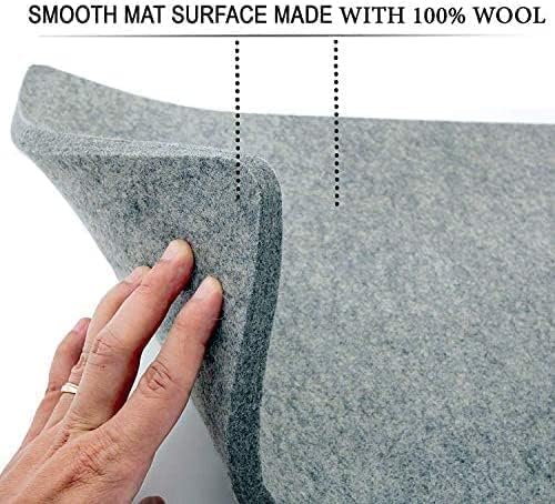 Wool Pressing Mat for Quilting - 18x36 inch Wool Ironing Mat for Sewing - Large Ironing Mat, Great for Quilting, Sewing and Pressing Seams