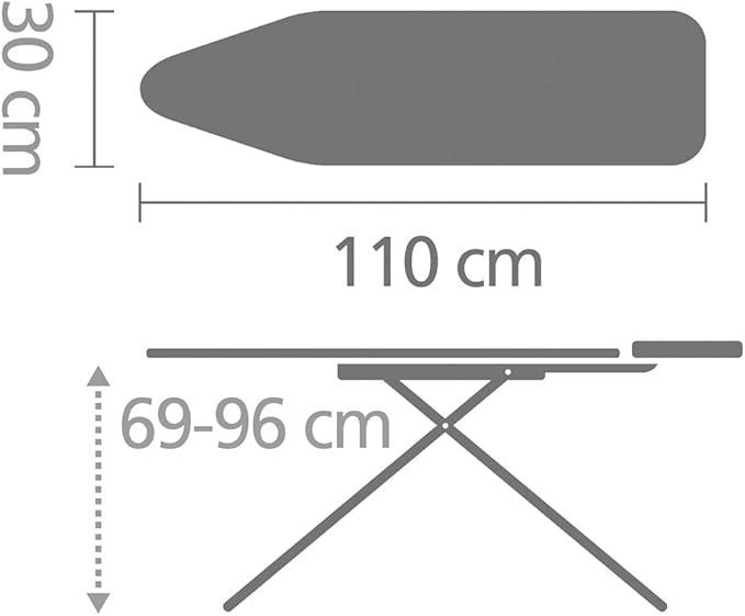 Brabantia Compact Table steam Iron Rest, Cotton Flower, A Board (110 x 30 cm)