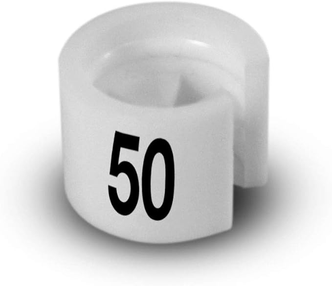 Printed Colored Hanger Size Markers - 100pcs/bag (50)