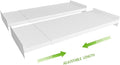 Expandable Closet Shelf Organizer, Adjustable Shelves Organizer, Storage Shelving Rack DIY Divider Tension Separator for Cabinet Pantry Wardrobe Cupboard Kitchen, Small 2 Pack