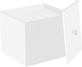 Face Towel Box, Acrylic Facial Disposable Towelettes Holder Container for XL Face Towels and Protects from Dust, White