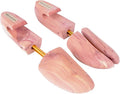 FootFitter Cedar Shoe Trees for Men & Women, Split Toe, Wide Heel, Premium Wood Shoe Shaper & Odor Control, USA Cedar (DW29)
