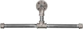 PIPE DECOR Black Steel Wall-Mounted Tee-Style Clothing Rack Kit, DIY Industrial Pipe Coat Rack