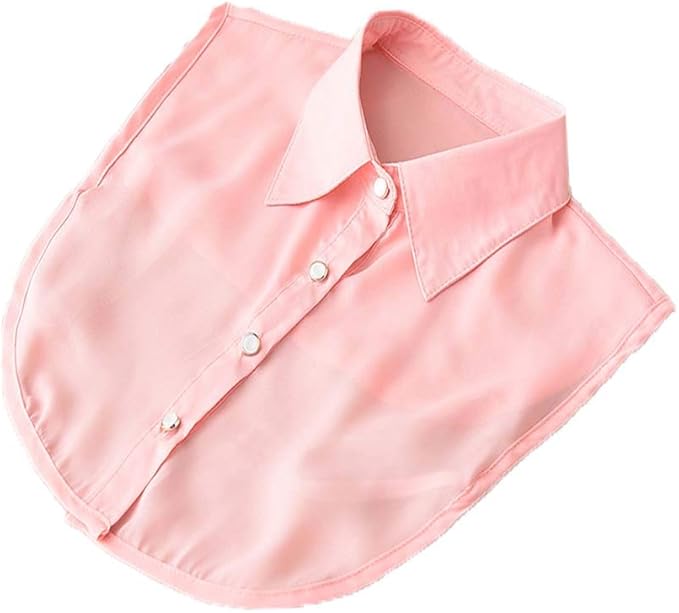 YEKEYI Lady Half Shirt Blouse - Detachable Collar Dickey for Women
