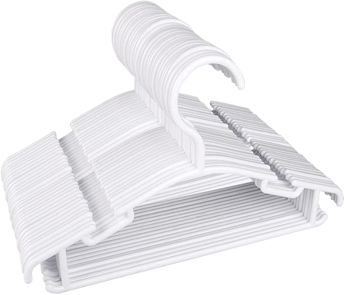 GoodtoU Baby Clothes Hangers, 60pcs Kid Hangers Plastic for Toddler Infant Childrens Small Kids Clothing
