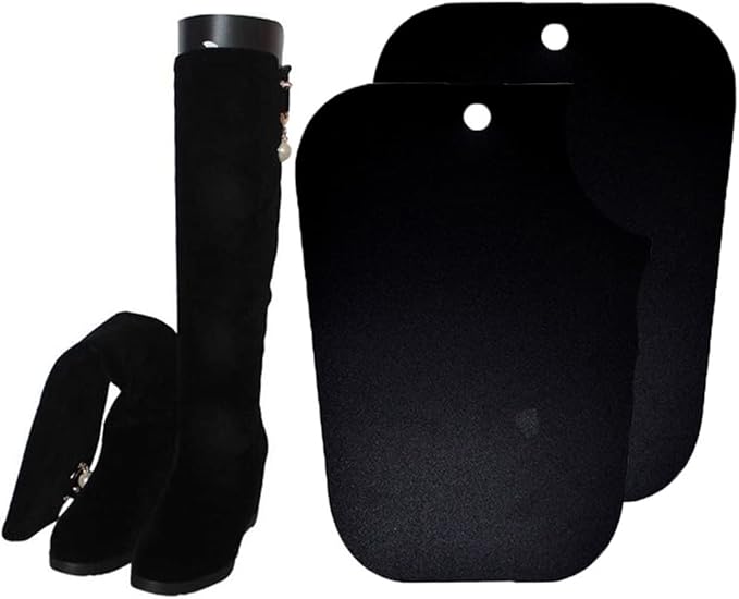 2Pairs Black Plastic Thicken Long Automatic Stand Support Shaper Shoe Trees Tall Short Boot Shaper Inserts Pads Knee High Shoes Thigh Boot Holder Hanger for Women Lady Most Shoes(10inch/27cm)