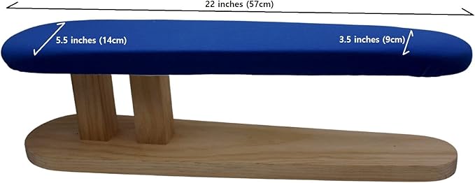 Cutex Padded Wooden Tabletop 22" Sleeve Board Compatible with Tailor Ironing Board for Steam Iron