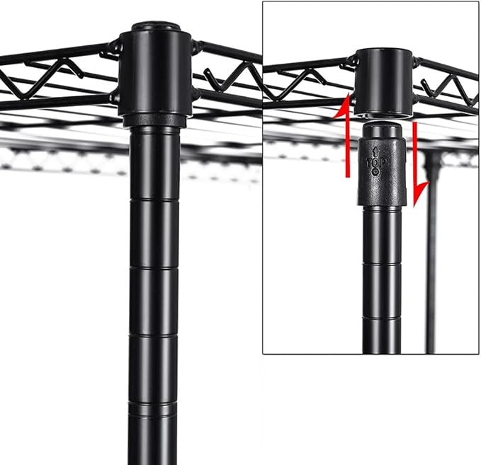 Savins gt1-zj Closet Organizer Garment Rack Clothes Hanger Home Shelf Heavy Duty Furniture