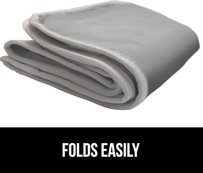 GORILLA GRIP Ironing Mat, Portable Iron Pad, Magnetic Cover for Top of Laundry Washer, Dryer, Tabletop, Countertop Padded Blanket, Silicone Coating and Scorch Resistant, Travel Size 28x24, Silver