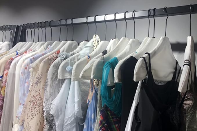 4 Pieces Hanger Non-Slip Cloth Cover Cotton and Linen Fabric Clothes Support Cloth Cover Clothes Hanger Cloth Cover for Home Clothing Store Use, 43 x 20cm, White