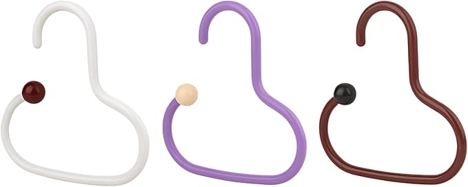 Set of 6 Tank Top Hanger, Bra Organizers for Closet, Heart Hooks Sport Bras Holder for Hats, Scarf, Space Saving Closet Organizers and Storage