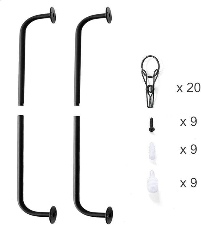 Mkono Hat Rack for Wall Baseball Cap Organizer Holder with 20 Clips Modern Metal Hat Storage Display Hanger Wall Mount Cowboy Hat Hooks Rack for Closet Bedroom Entryway, Set of 2