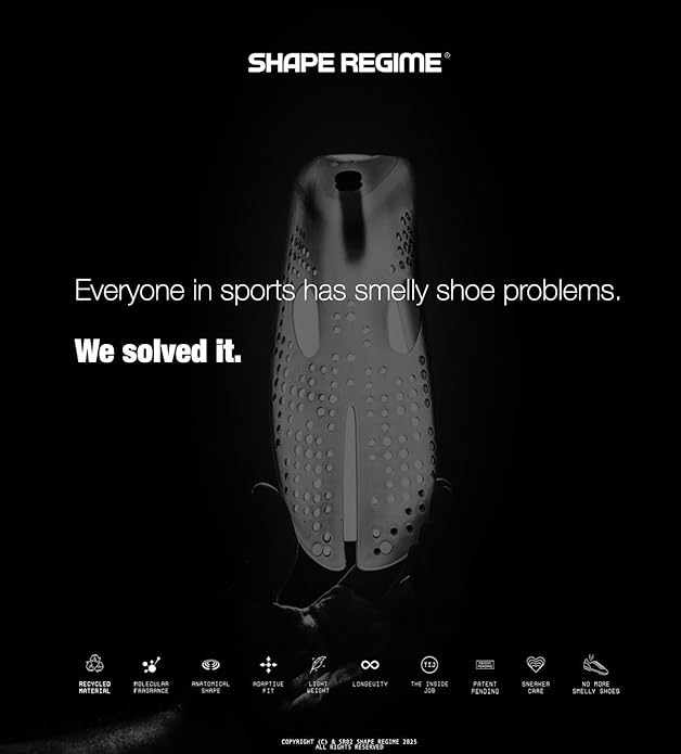 Shoe Trees for Sneakers & Shoes + Odor-Eliminating Fragrance Insert – Modern Shoe Shaper for Men, Women & Kids