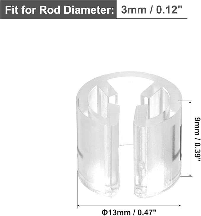 MECCANIXITY Clothes Hanger Marker XXS/XS/S/M/L/XL/2XL/3XL/4XL/5XL Size Tag Fit 3mm Rod Transparent for Garment Clothing Color Coding, 250Pcs