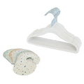 3 Sprouts Baby Closet Organizer Set - 15 Nursery Hangers with 8 Size Dividers, Closet Dividers for Baby Clothes and Clothes Organizer for Infant to Toddler Clothing - Cream Hangers & Terrazzo Dividers