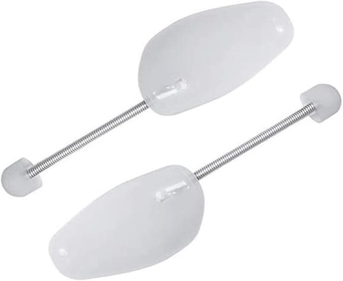 FONHERILI WAJJ 2 Pairs Practical Adjustable Length Men Shoe Tree Stretcher Holder Shaper Support(Spring Men White)