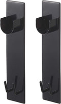 Yamazaki Industries 4916 Magnetic Bathroom Clothes Drying Rod Holder, Set of 2, Tower, Black, Approx. 2.4 x 1.4 x 9.1 inches (6 x 3.5 x 23 cm), Tower, Bathroom Drying, Indoor Drying