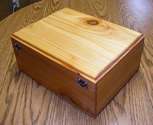 Steve's Gift Shoppe Cedar Keepsake Memory and Treasure Box or Storage Box - Size 10.75 x 8.5 x 5 Inches
