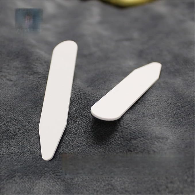 HIGHROCK Shirt Collar Bones,5 Sizes Collar Stiffeners Plastic White Collar Stays for Men and Women Dress Shirt 100Pcs