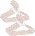 CONCEPTS 12pcs Pearl Hangers for Baby Girls & Women, Decorative Closet Hanger Set for Nursery, Wedding Dresses, Kids Clothing, Special Occasions, Photoshoots & Elegant Wardrobe Display- White & Pink