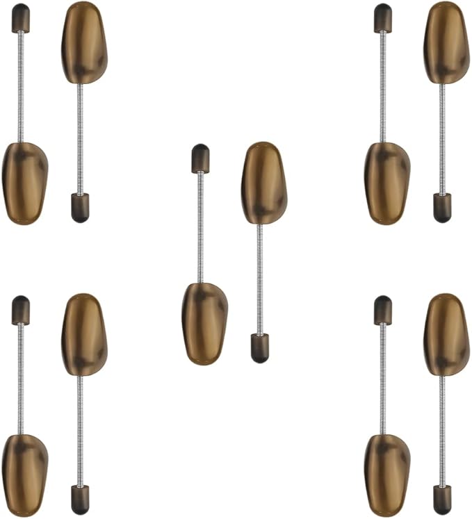 FONHERILI WAJJ 5 Pairs Practical Adjustable Length Women Shoe Tree Stretcher Holder Shaper Support(Spring Brown)