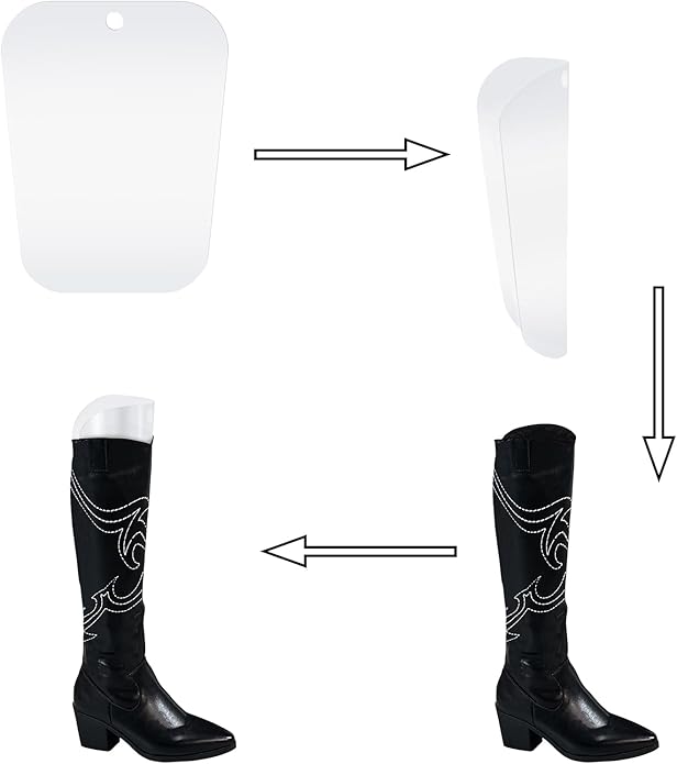 Luxdecor 32 Pieces (16 Pairs) 10/12/14/16in Boot Shaper Inserts Boots Form Stand Support Holder for Women and Men Organizer