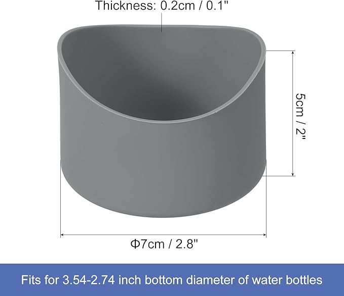 uxcell Protective Silicone Boot Sleeve, Water Bottle Bottom Silicone Anti-Slip Sleeve Covers, Irregular Shape Cup Accessories