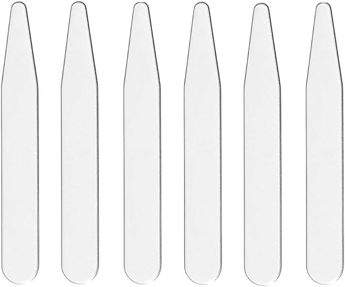 20 Count 2.2" 2.5" 2.7" 3" Inch Metal Collar Stays Stainless Steel