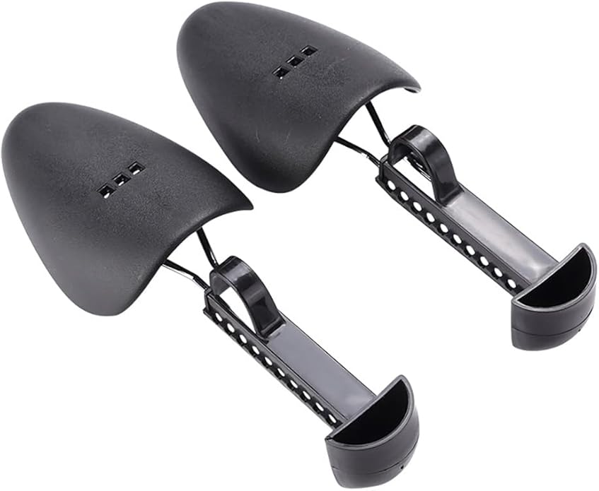 1 Pairs Plastic Shoe Tree Practical Adjustable Length Men Shoe Tree Stretcher Lightweight Shoe Tree Black Boot Shaper For Men