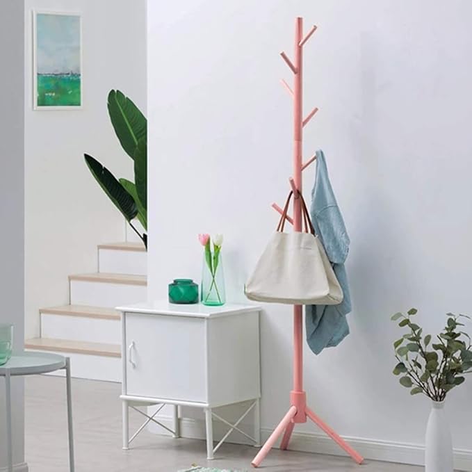 BAKAJI Taglia Unica 2832688 Coat Stand Wood Pink