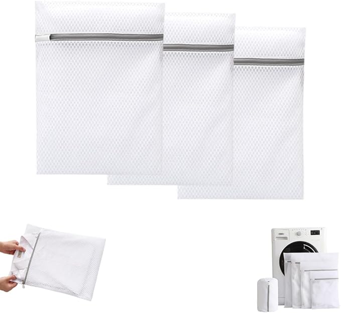 Durable Mesh Laundry Bag, 2025 New Honeycomb Laundry Mesh Wash Bags for Washing Machine, Lingerie Bags for Delicates Garment Bra Pant Sock (S-3 pcs)