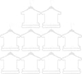 Alipis 10 Pcs Plastic Baby Outfit Hangers Set Lightweight Toddler Clothing Hanger for Newborn Swimsuits Clothes Organization