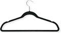 Honey-Can-Do HNG-01050 Ultra-Thin Non-Slip Velvet-Touch Hangers, Black, 20-Pack