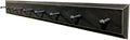 Sawdust City Wall Coat Rack with Pegs - 4' long (Old Black)