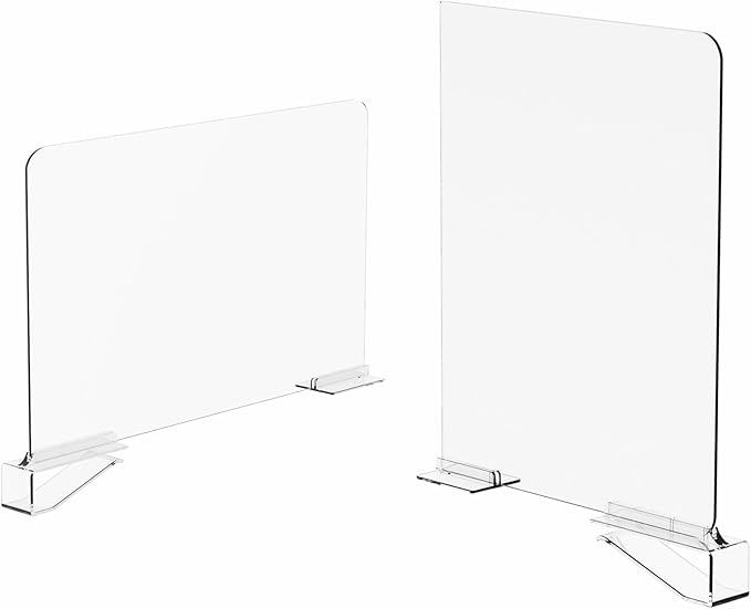Yieach Adjustable Height Clear Shelf Dividers,10 Pack Acrylic Closet Shelf Dividers for Organization,11.1 Inch Tall Vertical Plastic Shelf Separators for Towel,Sweater,Towel Organizers and Bookshelf