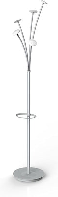 Alba - Coat rack - Grey and white design - Base diameter 35 cm - H 187 cm - Tube: diameter 38 mm - ABS - 5 large hooks