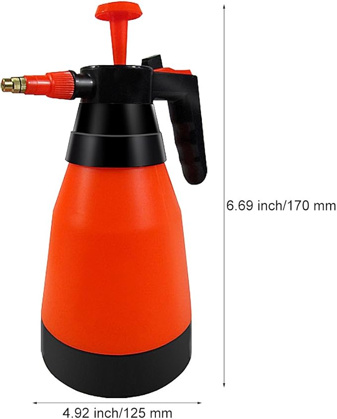 MyLifeUNIT Hand Pressure Sprayer, Spray Bottle with Adjustable Pressure Nozzle for Plants, 35 OZ (Pack of 2)