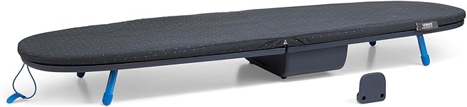 Joseph Joseph Pocket Max Plus Portable Folding Tabletop Ironing Board, 43" Surface, Integrated Iron Storage Hook