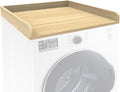 Washer Dryer Countertop Only, 27.5" x 27.5" Laundry Room Countertop for Folding, Washer and Dryer Countertop Single with Non-Slip Pads, Easy Install Washer and Dryer Topper with Edge Rails Wood
