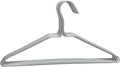 White Plastic Coated Drip Dry Wire Coat Clothes Hangers 16" (40.5Cm) Wide – 10PC