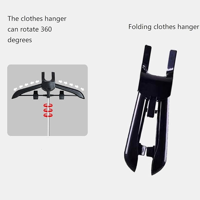 Garment Steamer Stand for Clothes Steamer Rack Iron stand 360° Rotating Foldable Hanger Holder Stand with Ironing Gloves Clothing Fuzz Remover for Home Hotel RV Travel