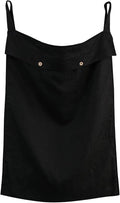 Linen Hanging Laundry Bag, 100% Linen Over The Door Laundry Hamper with Buttons and Zipper, Space Saving Door Hampers for Laundry Dirty Clothes Home Travel, Black