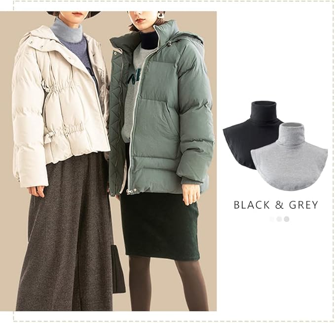 Joyci Fashion Turtleneck False Collar Winter Unisex Cotton Simple Dickey Collar