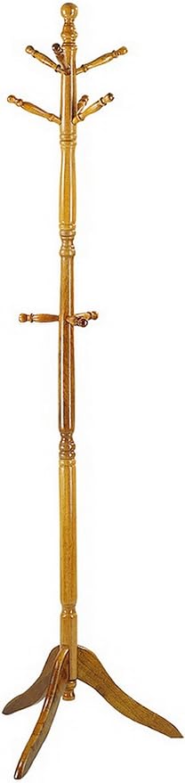 ASPECT CLEO WOODEN COAT TREE WITH 9 HOOKS, oak, 48 dia x 182(H) cm