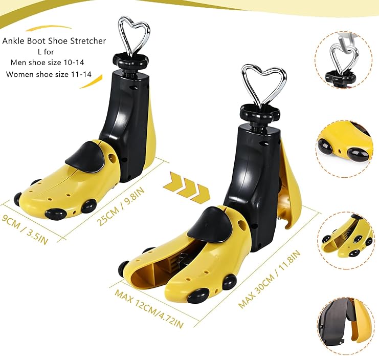 Shoe Stretcher Men Women Boot Stretcher Adjustable Width and Length Widener Expander Men Wide Feet Shoe Stretcher