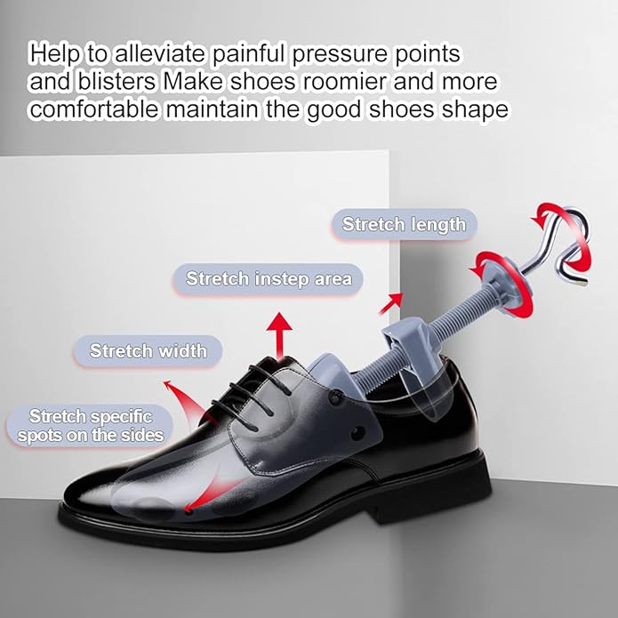 LANNEY Shoe Stretcher for Women & Men Wide Feet - Premium Shoe Expander Widener Stretch Length Width