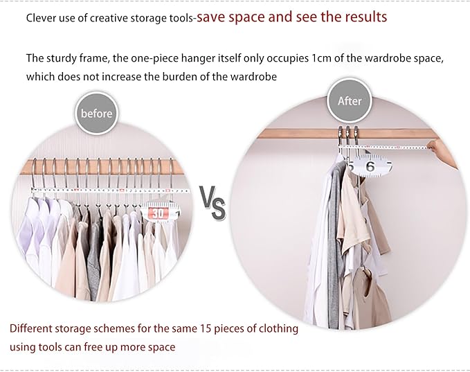 3 Pack 5 in 1 Hangers Blouse Tree Hangers Non Slip Space Saving Clothes Hanger Multi-Layer Clothes Hanger Stainless Steel Sweater Shirt Hanger Closet Storage Organizer(White)