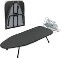 Mini Ironing Board Tabletop Ironing Board Compact Foldable Iron Board Thick Steel Tube with Heat Resistant Covers, Iron Rest for Dorms, Apartment and Travel,Gift for Women(Dark Grey)