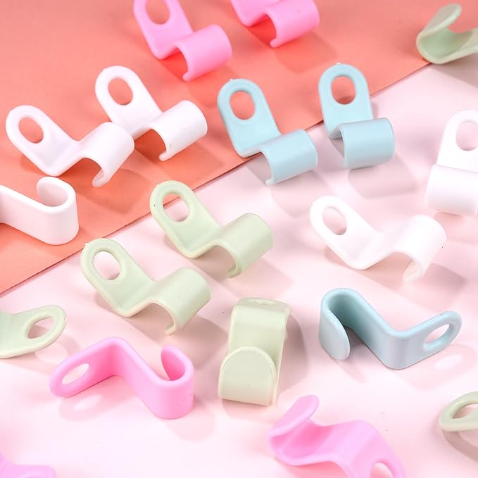 Clothes Hanger Connector Hooks Plastic Cascading Hangers Saving Organizer Hanger Hooks for Heavy Duty Clothes Closet(20 Pieces)