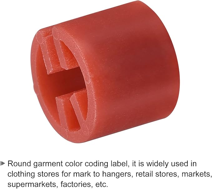MECCANIXITY Clothes Hanger Marker Blank Fit 3.5mm Rod for Garment Color Coding 5 Color Count 200